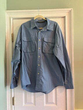 Timberland Blue Long Sleeve XL Outdoor shirt